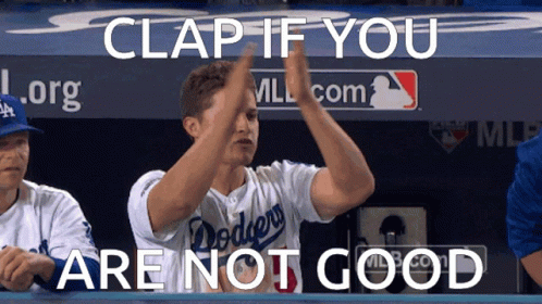 La Dodgers Corey Seager Clap Not Good GIF