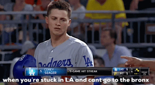 La Dodgers Corey Seager Stuck GIF