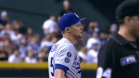La Dodgers Happy Corey Seager GIF