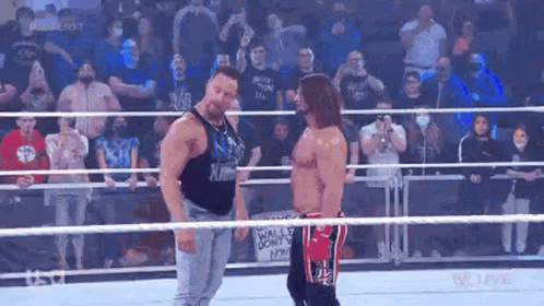 La Knight Aj Styles Face Off GIF