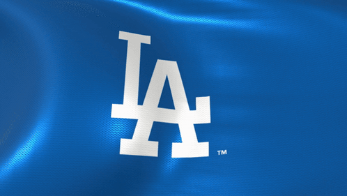 LA Logo with TM on Blue Background
