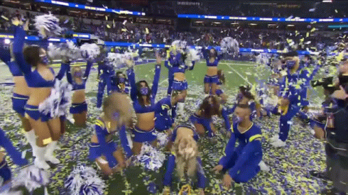 La Rams Celebrates Victory GIF