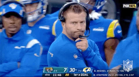 La Rams Coach Sean Mcvay GIF