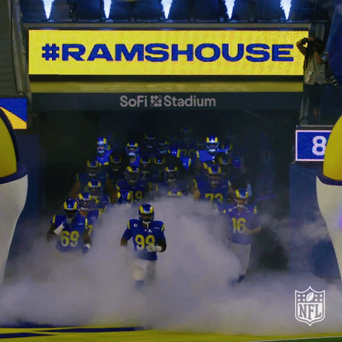 La Rams Grand Entrance GIF