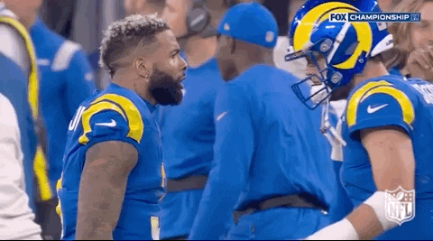 La Rams John Matthew Stafford Hug GIF