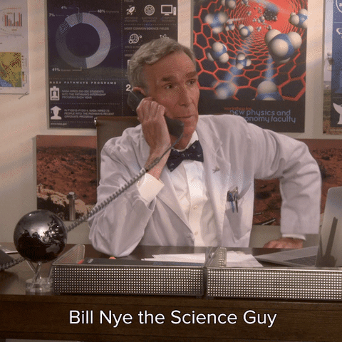 Lab Coat Bow Tie Man On Phone Bill Nye GIF