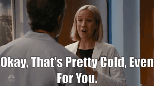 Lab Coat Woman: That's Cold Even for You