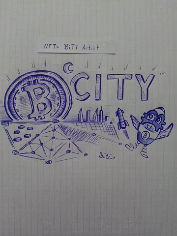 Labeled Drawing Saying City