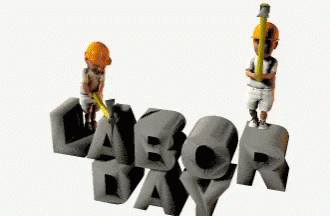 Labor Day 3d Stone Works Construction Workers GIF