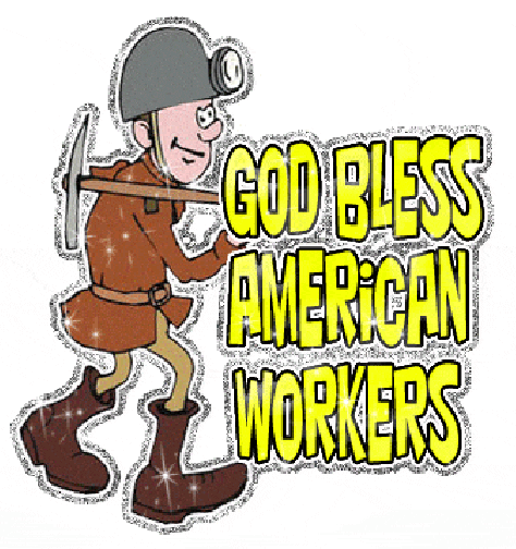 Labor Day God Bless American Workers GIF