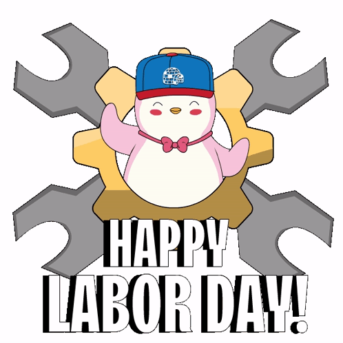 Labor Day Weekend Dancing Penguin GIF