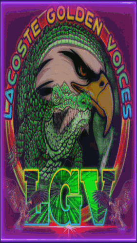Lacoste Golden Voices Logo With Eagle and Lizard