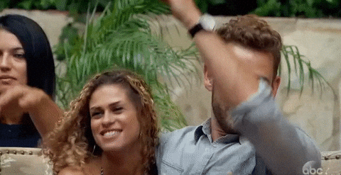 Ladies Man Putting Arms On GIF