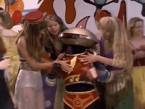 Ladies Man Robot Touched By Woman GIF