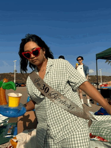 Lady 30th Beach Birthday Dance GIF