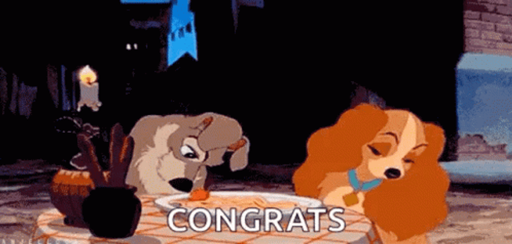 Lady And The Tramp Congrats GIF