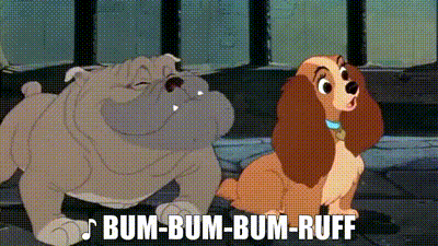 Lady And The Tramp Got Scared GIF