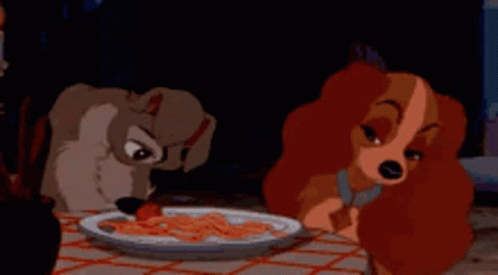 Lady And The Tramp Meatball GIF