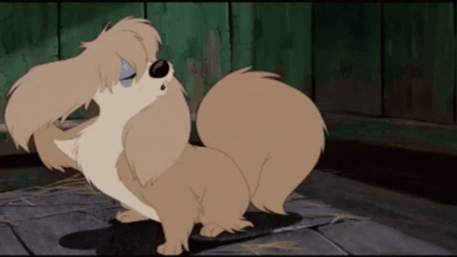 Lady And The Tramp Peg Brushes Hair GIF