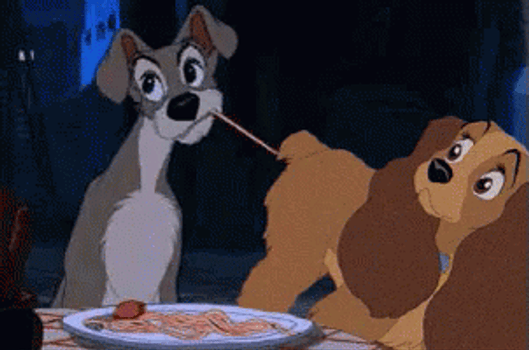 Lady And The Tramp Spaghetti Scene GIF