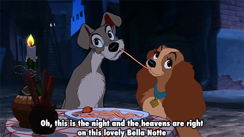 Lady And Tramp Happy Valentines Day GIF