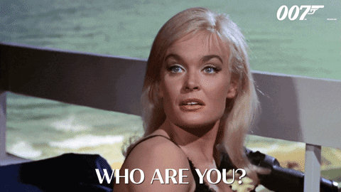 Lady Asking James Bond GIF