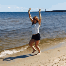 Lady Beach Dancing GIF