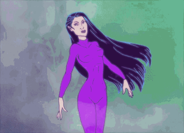 Lady Black Unicorn Morph GIF