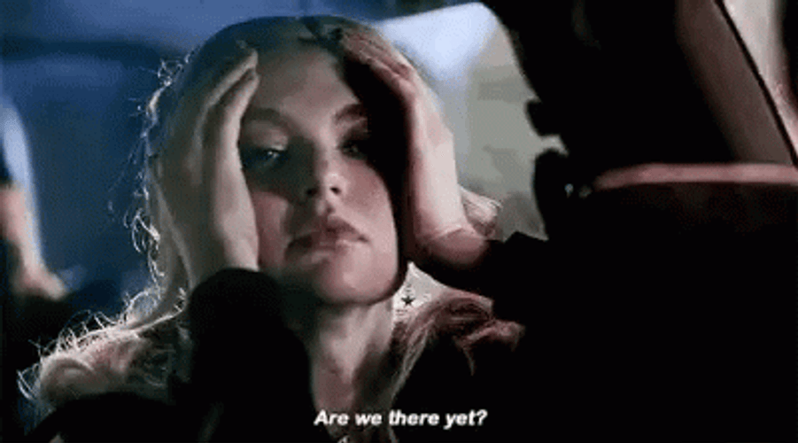 Lady Crying Are We There Yet GIF