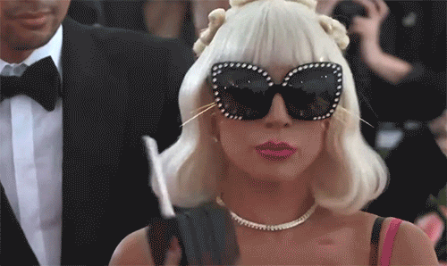 Lady Gaga Answering Phone Call GIF