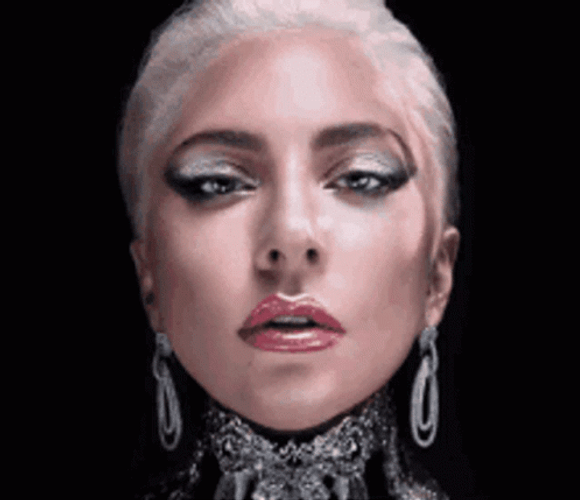Lady Gaga Changing Light Face GIF