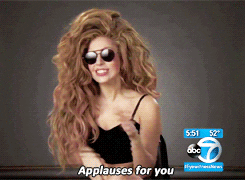 Lady Gaga Claps GIF