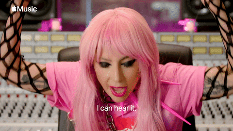 Lady Gaga Head Down Still Hear It GIF