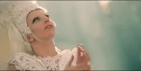 Lady Gaga Looking Up Praying Meme GIF