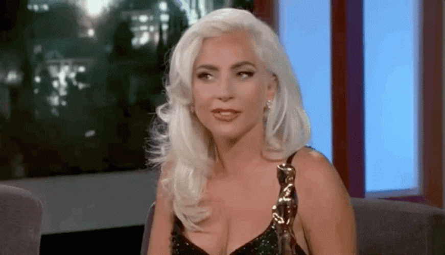 Lady Gaga Rolls Eyes GIF