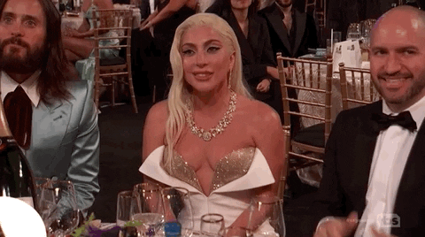Lady Gaga Shinning Very Demure Smile GIF