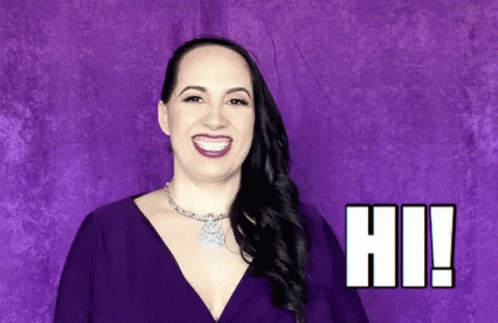 Lady Greetings Hi GIF