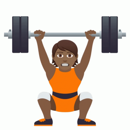 Lady Heavy Weightlifting Is Her Good Morning Exercise GIF