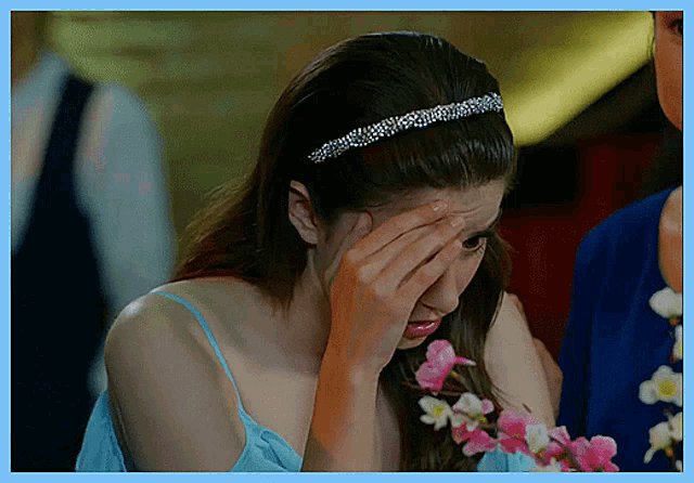 Lady Hiding In Shame GIF