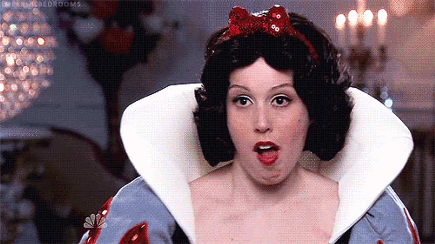 Lady In Snow White Costume GIF