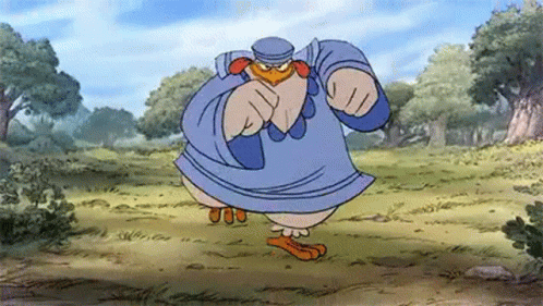 Lady Kluck Mad Chicken Run GIF