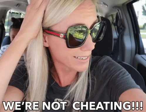 Lady On Glasses Denies Cheating Wife Issues GIF