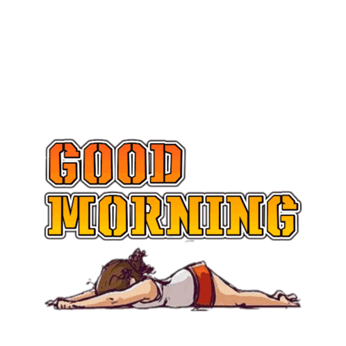 Lady On Good Morning Work Exercise GIF