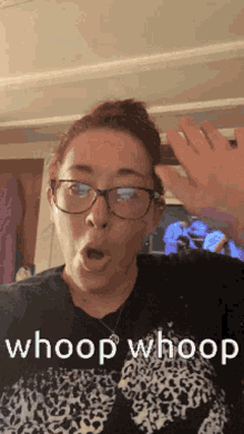 Lady Raise The Roof Whoop Whoop At Home GIF