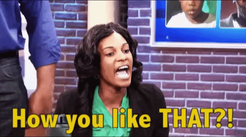 Lady Shouting How You Like That GIF