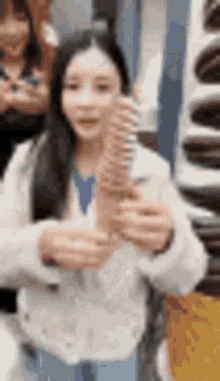 Lady Sucking Cone Ice Cream GIF