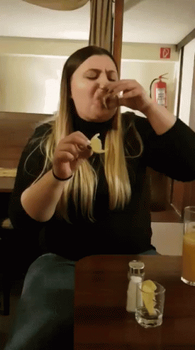 Lady Taking Tequila Shots With Lime GIF