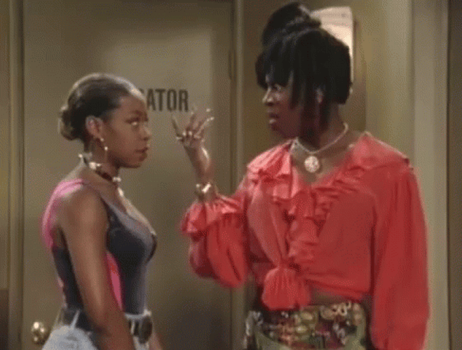 Lady Talk To The Hand GIF