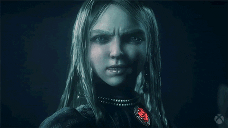 Lady Vampire Finger Snap GIF