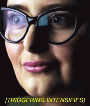 Lady With Glasses Triggering Intensifies GIF